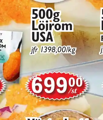 T-jarlen 500g löjrom usa erbjuda