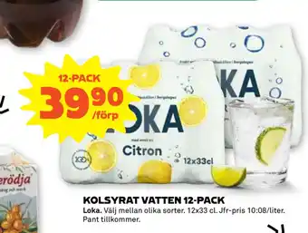 Stora Coop Kolsyrat vatten 12-pack erbjuda