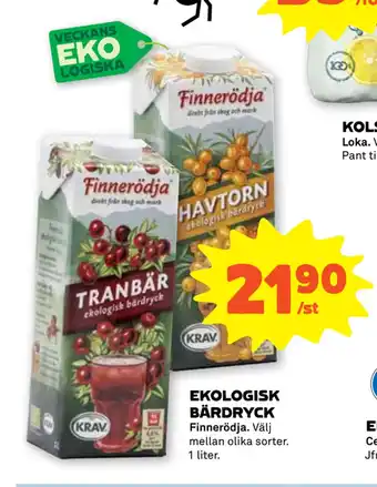 Stora Coop Ekologisk bärdryck erbjuda
