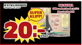 Nya Pulsen Kycklingben erbjuda