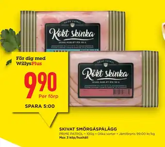 Willys Hemma Skivat smörgåspålägg erbjuda