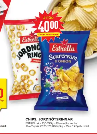 Willys Hemma Chips, jordnötsringar erbjuda