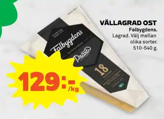 Stora Coop Vällagrad ost erbjuda