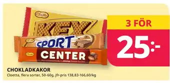 Tempo Chokladkakor erbjuda
