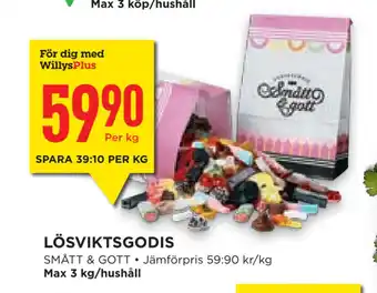 Willys Hemma Lösviktsgodis erbjuda