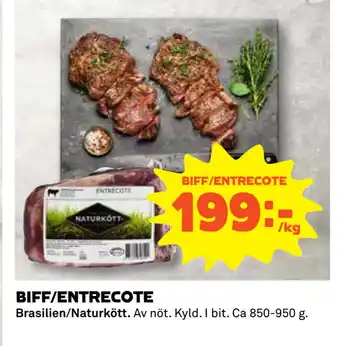 Coop Biff/entrecote erbjuda