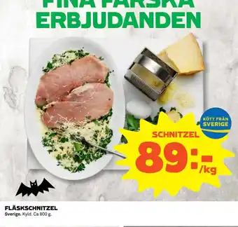 Coop Fläskschnitzel erbjuda
