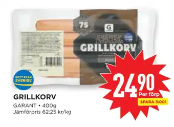 Willys Grillkorv erbjuda