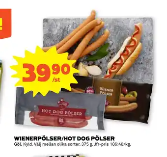 Coop Forum Wienerpölser/hot dog pölser erbjuda