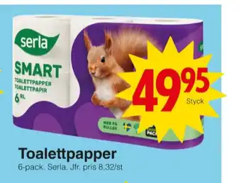 Matöppet Smart toalettpapper erbjuda