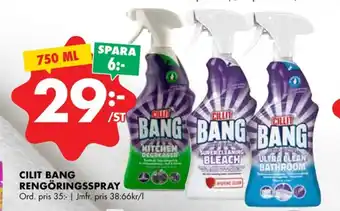 ÖoB Cillit bang rengöringsmedel erbjuda