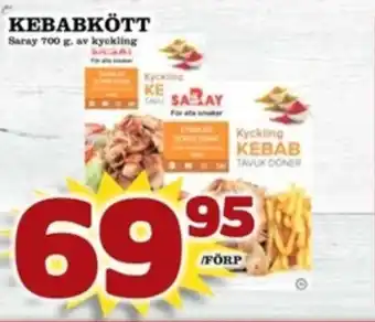 Matdax Saray kycklingkebab erbjuda
