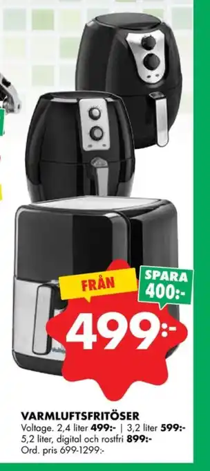 ÖoB Voltage fritös erbjuda