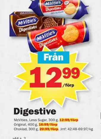 Pekås Mcvities digestive kex erbjuda