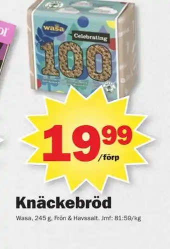 Pekås 100 knäckebröd erbjuda