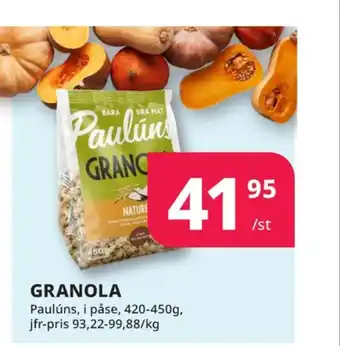Paulùns granola