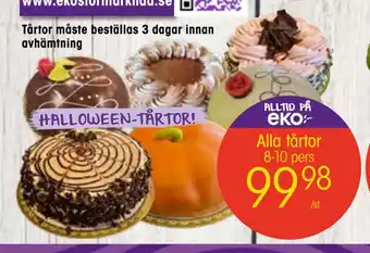EKO Alla tårtor erbjuda