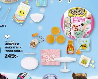 Lekia Miniverse make it mini foods diner erbjuda