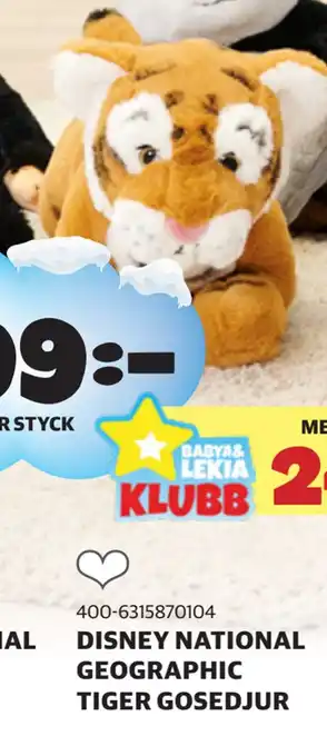 Lekia Disney national geographic tiger gosedjur erbjuda