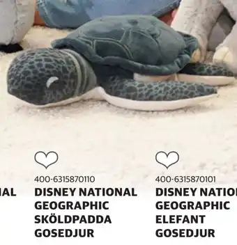 Lekia Disney national geographic sköldpadda gosedjur erbjuda