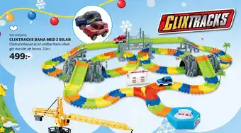 Lekia Clixtracks bana med 2 bilar erbjuda