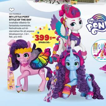 Lekia My little pony style of the day erbjuda
