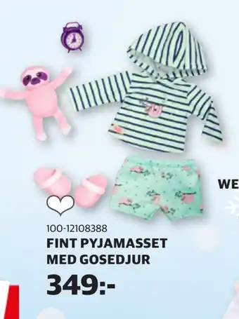 Lekia Fint pyjamasset med gosedjur erbjuda