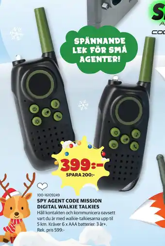 Spy agent code mission digital walkie talkies