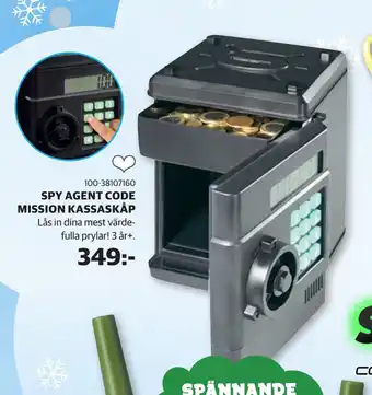 Lekia Spy agent code mission kassaskåp erbjuda