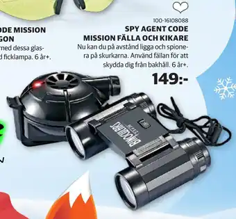 Spy agent code mission fälla och kikare