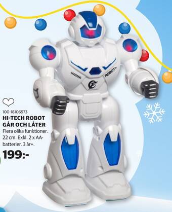 Lekia Hi-tech robot går och låter erbjuda