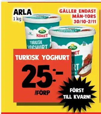 MatArket Turkisk yoghurt erbjuda