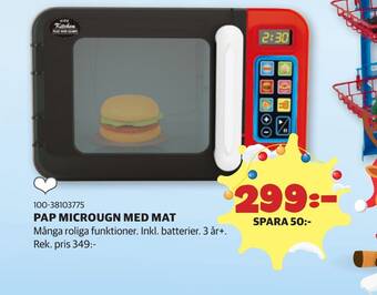 Lekia Pap microugn med mat erbjuda