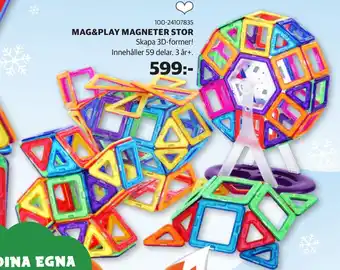 Lekia Mag&play magneter stor erbjuda
