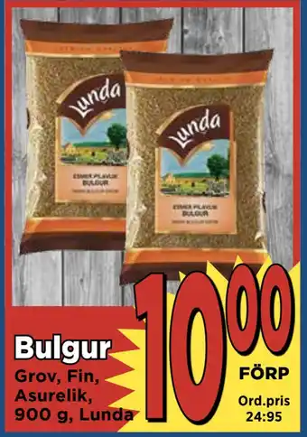 Supergrossen Bulgur erbjuda