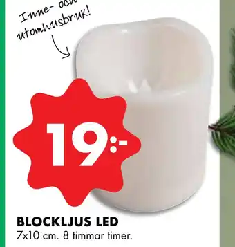 ÖoB Blockljus led erbjuda