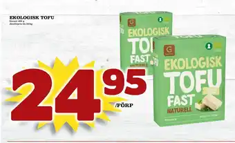 Supergrossen Ekologisk tofu erbjuda