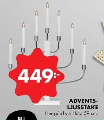 ÖoB Adventsljusstake erbjuda