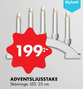 ÖoB Adventsljusstake erbjuda