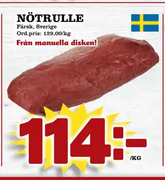 Supergrossen Nötrulle erbjuda