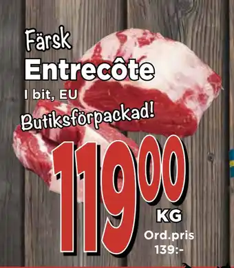 Supergrossen Entrecôte erbjuda