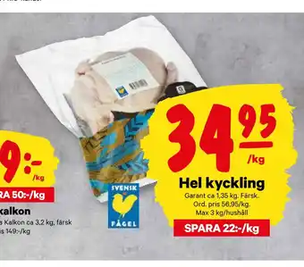 minmatbutik Hel kyckling erbjuda