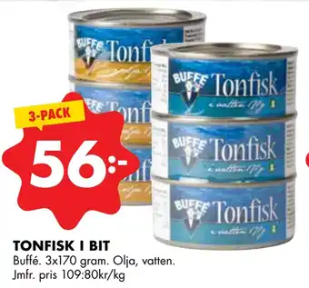 ÖoB Tonfisk i bit erbjuda