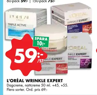ÖoB L'oréal wrinkle expert erbjuda