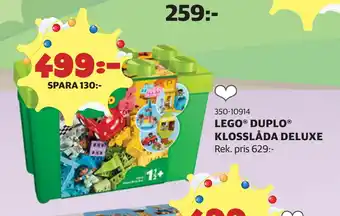 Lekia Lego duplo klosslåda deluxe erbjuda