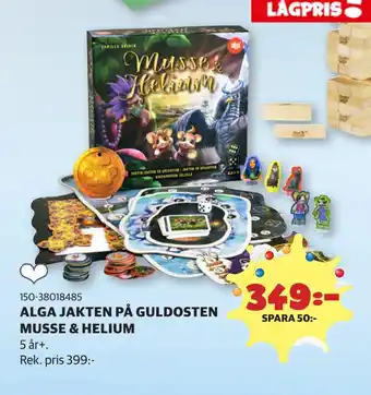 Alga jakten på guldosten musse & helium
