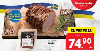 Lidl SVEA LANTKÖTT Kassler erbjuda