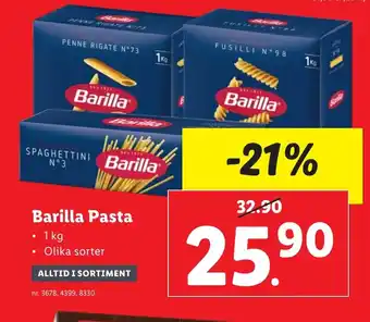 Lidl Barilla Pasta erbjuda
