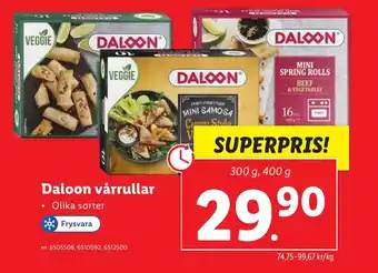 Lidl Daloon vårrullar erbjuda