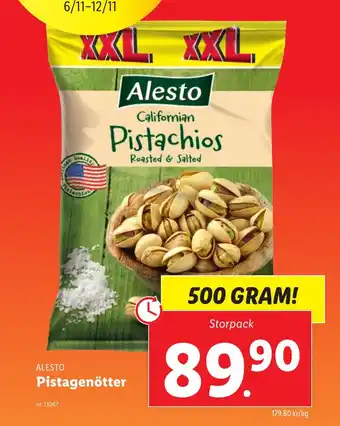 Lidl ALESTO Pistagenötter erbjuda